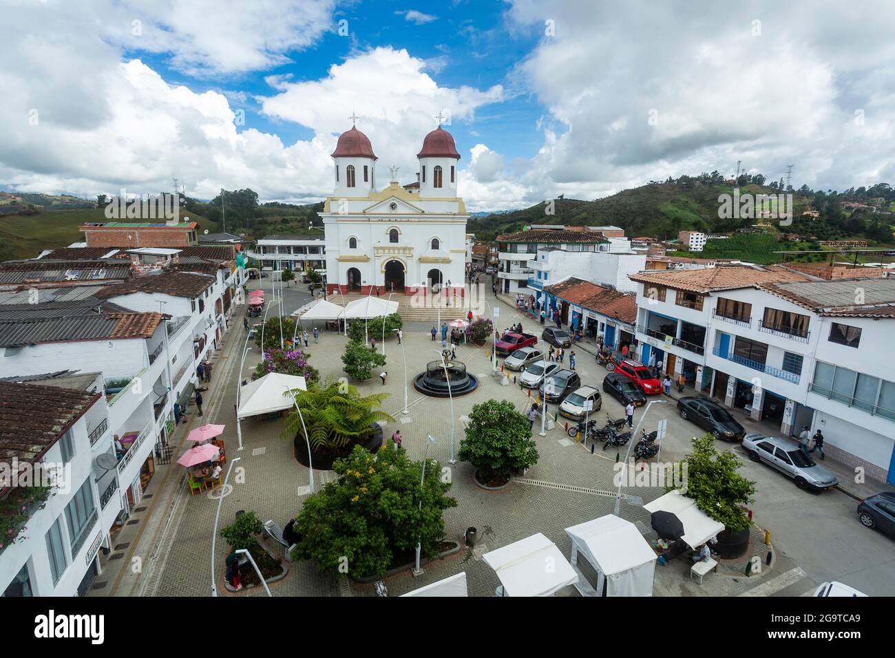 San Vicente Ferrer, Antioquia - Colombia. July 25, 2021. White town, colored alleys: it is a municipality located in the eastern sub-region of the dep Stock Photo