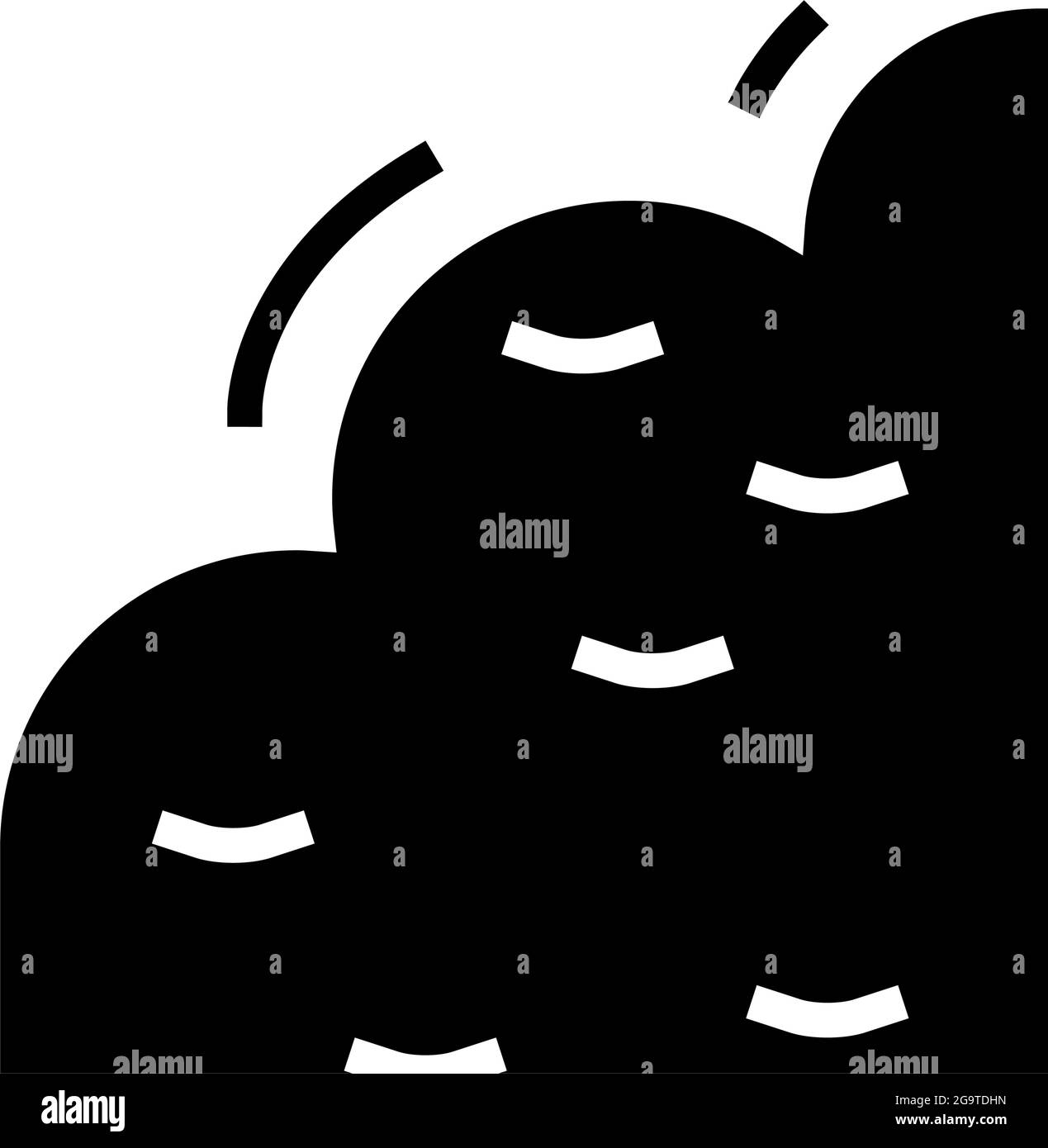 india rubber glyph icon vector illustration Stock Vector