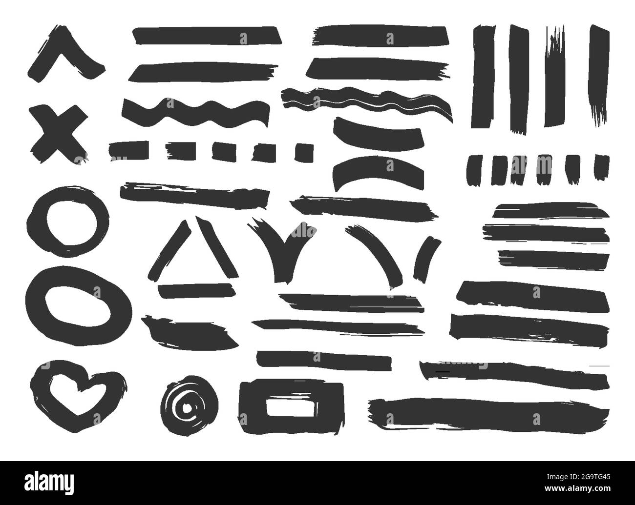 Brushstroke Font Line