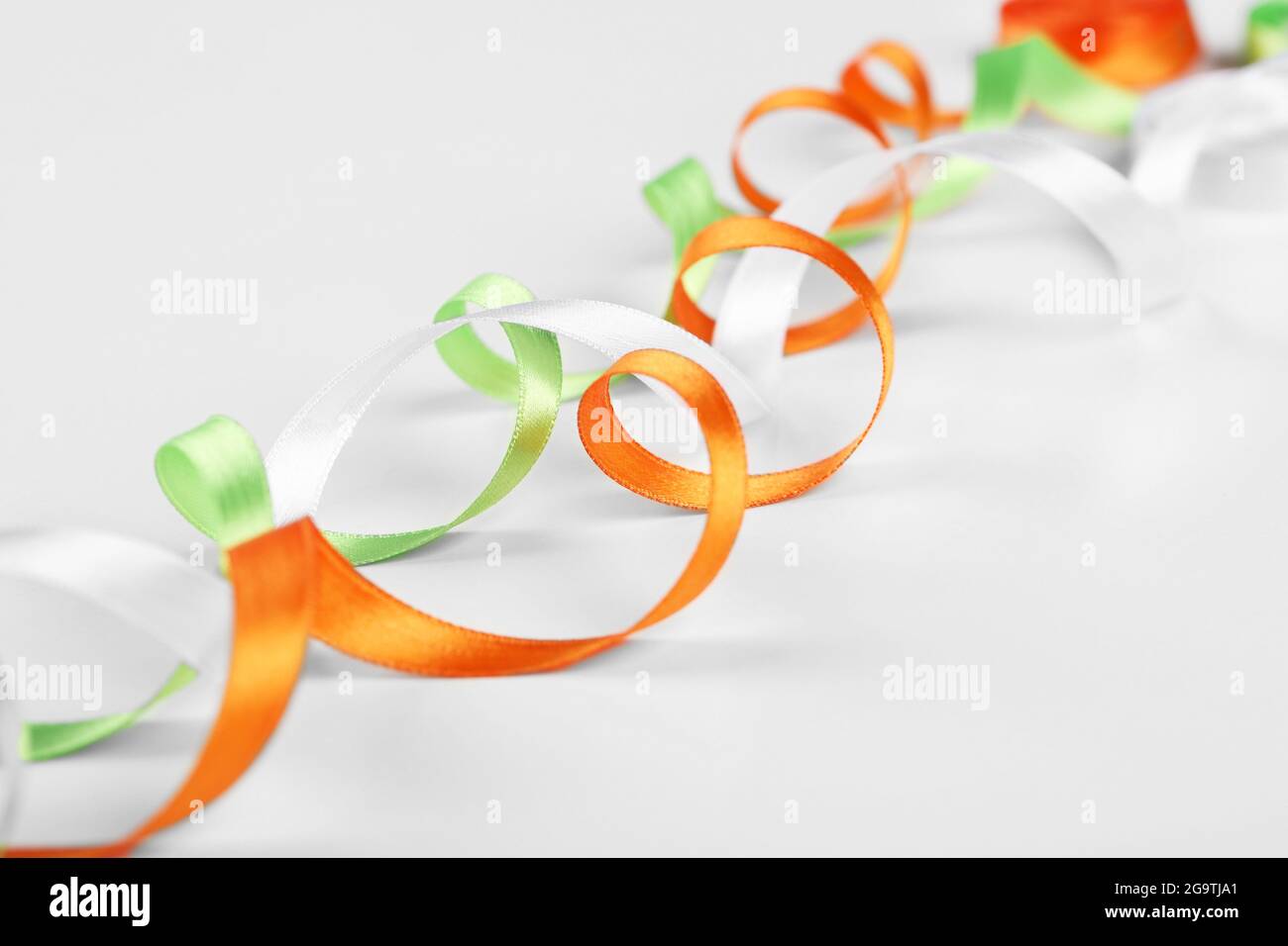 Colorful ribbons isolated on white Stock Photo - Alamy
