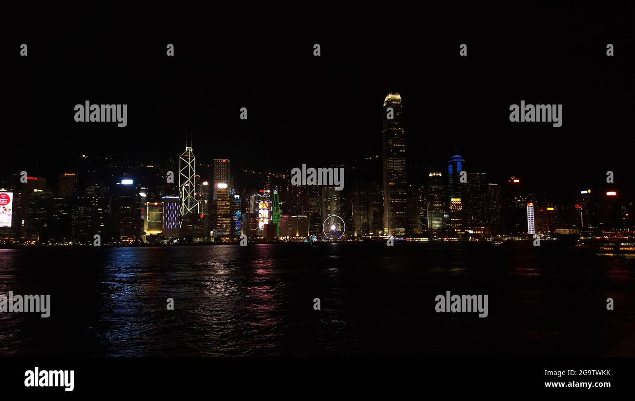 A night view of Hong Kong Stock Photo - Alamy