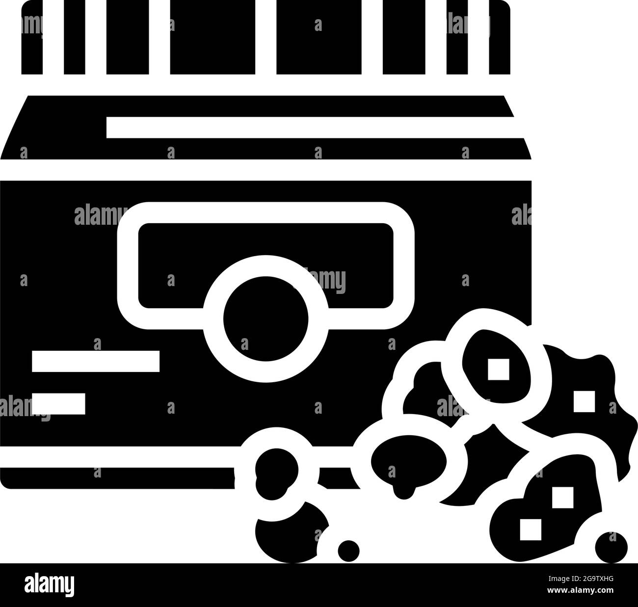 hookah tobacco glyph icon vector illustration Stock Vector Image & Art ...