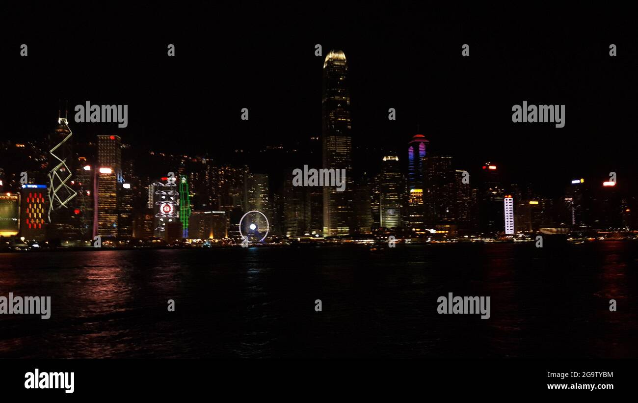 A night view of Hong Kong Stock Photo - Alamy
