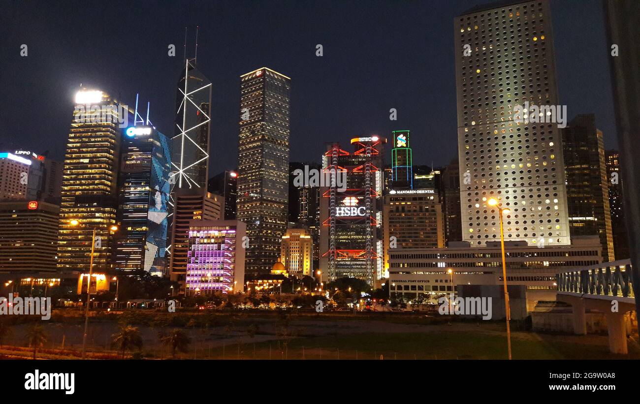 A night view of Hong Kong Stock Photo - Alamy