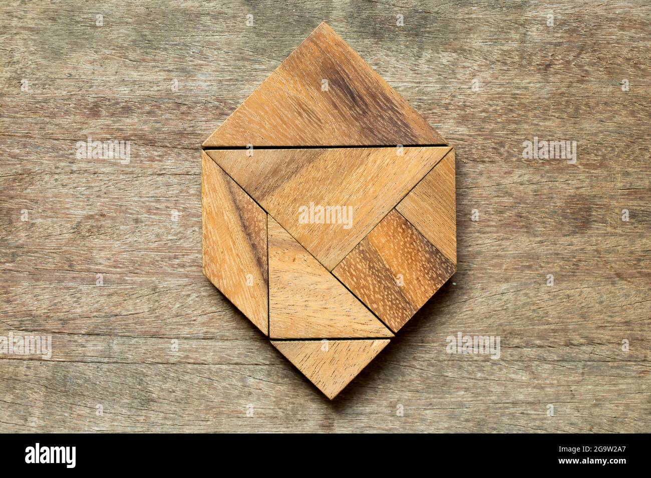 Tangram hexagon hi-res stock photography and images - Alamy