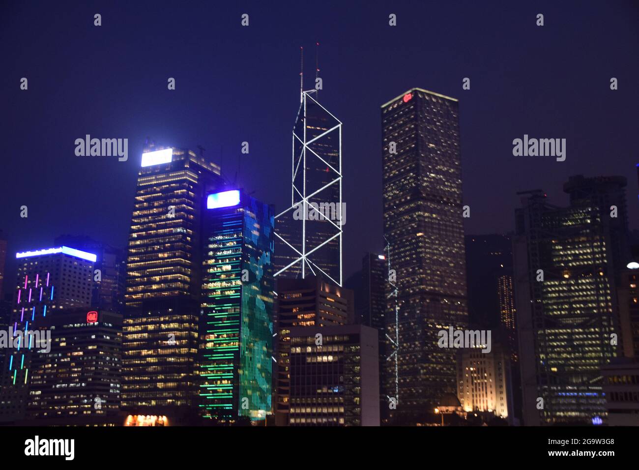A night view of Hong Kong Stock Photo - Alamy