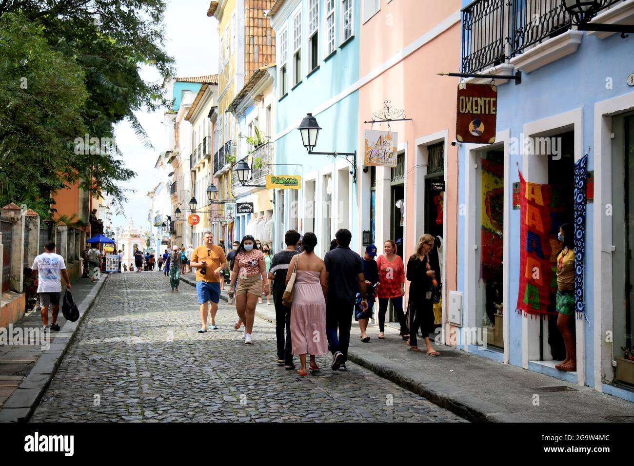 Salvador Bahia Brazil July 27 21 Tourists Visiting The Pelourinho Region Historic Center Of The City Of Salvador Stock Photo Alamy Salvador Bahia Brazil July 27 21 Tourists Visiting The Pelourinho Region Historic Center Of The City Of Salvador Stock Photo Alamy
