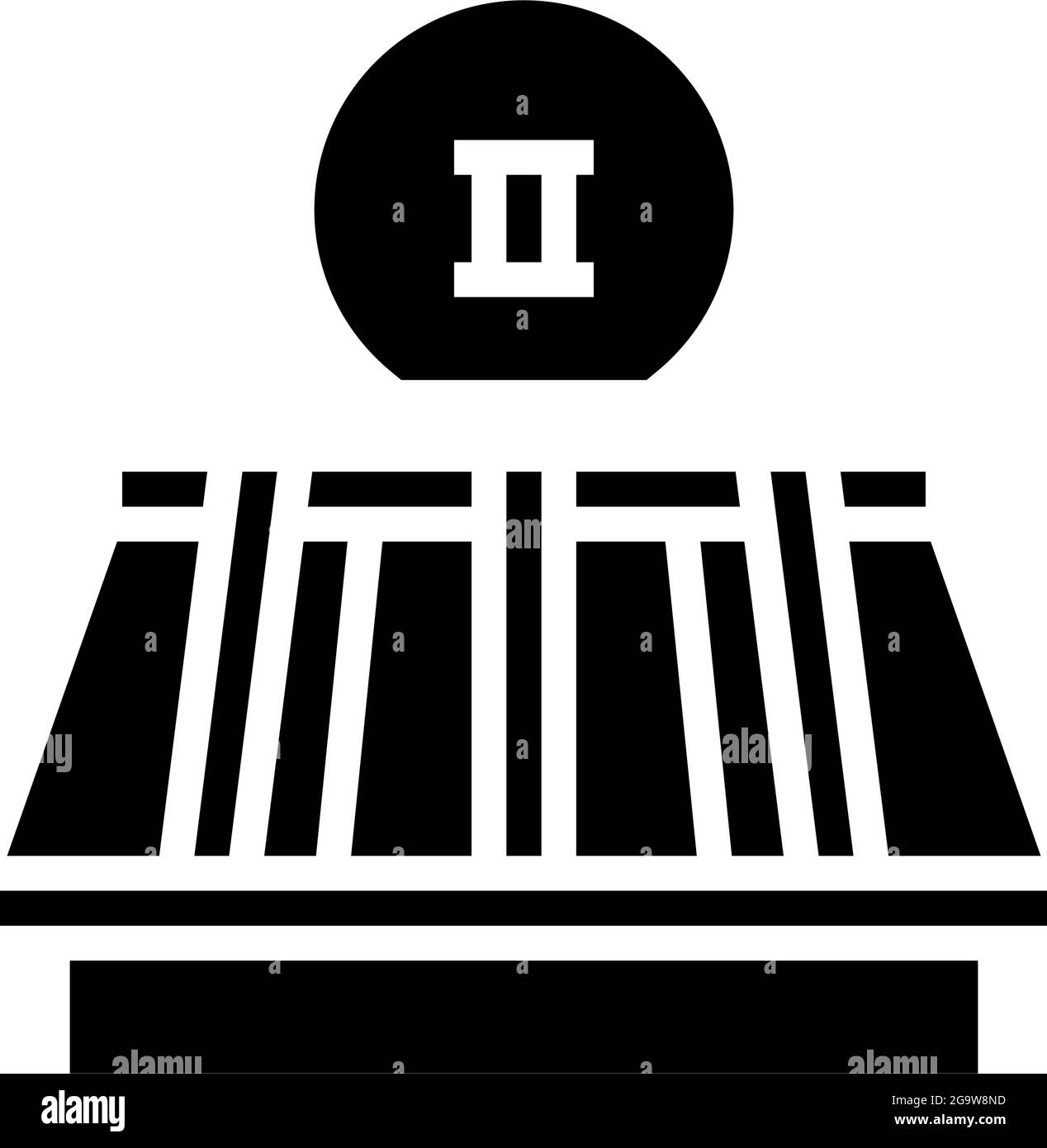 second stage of roof replacement glyph icon vector illustration Stock ...