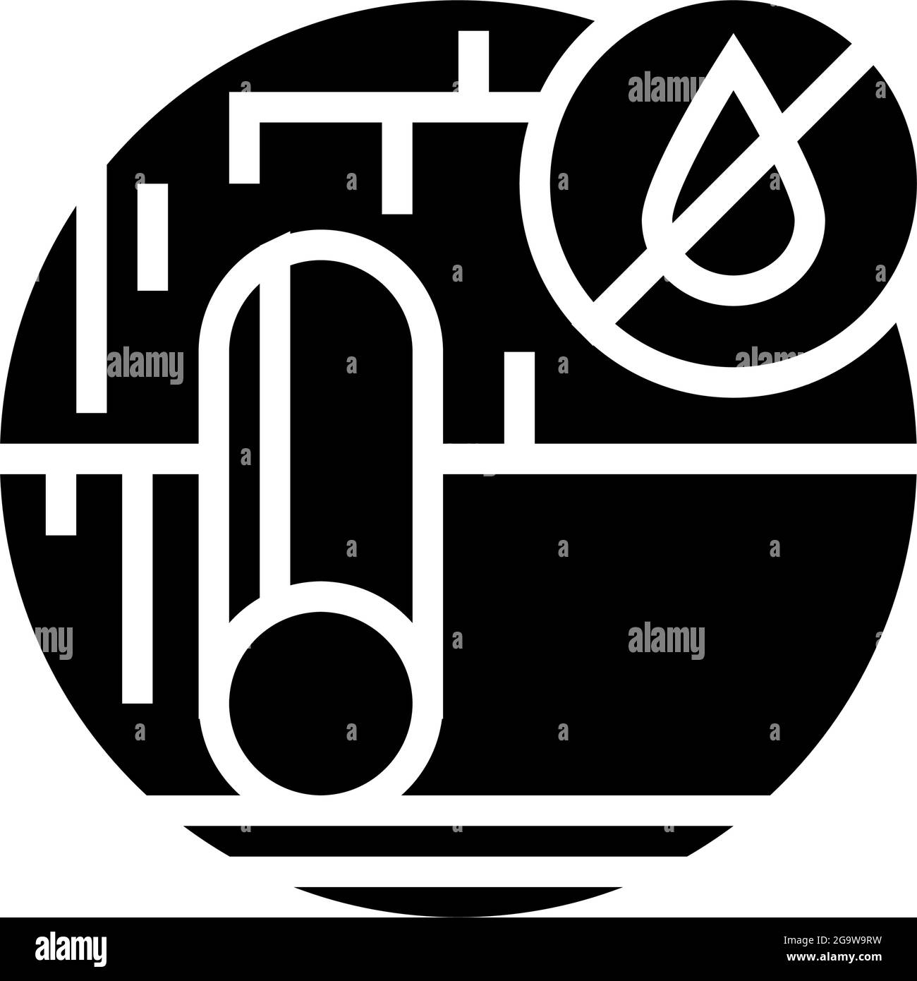 roof underlayment glyph icon vector illustration Stock Vector Image ...