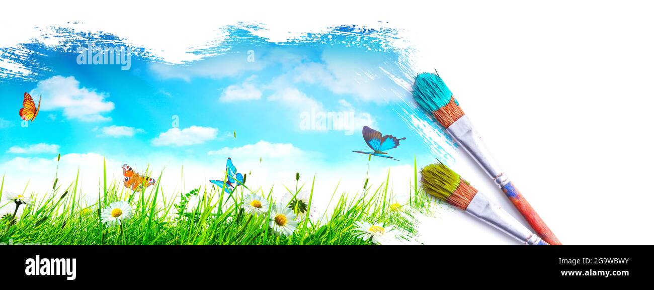 Concept of creating art. Creativity and imagination Stock Photo - Alamy