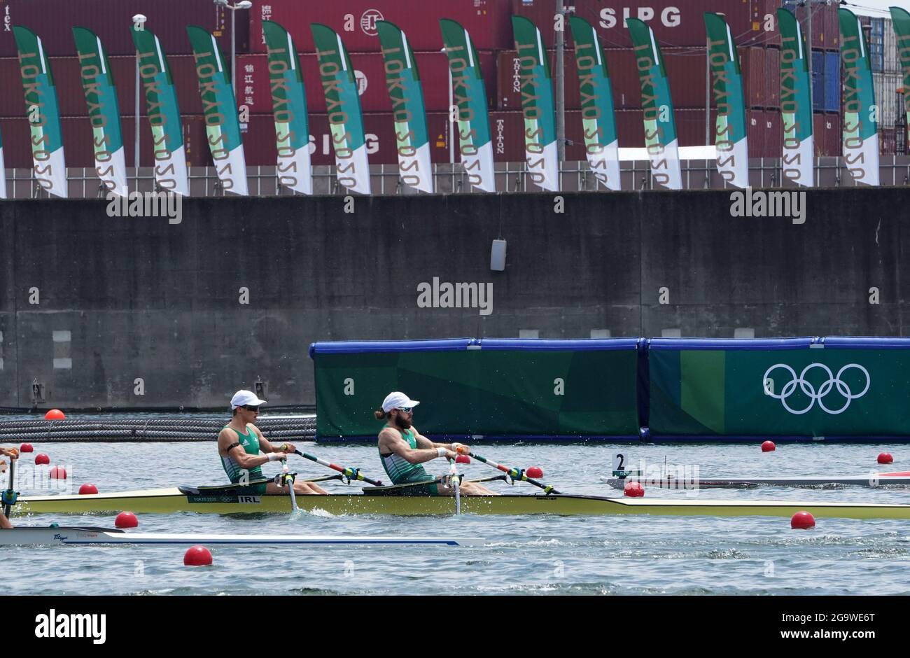 Tokyo, Japan. 28th July, 2021. Team Ireland competes during rowing