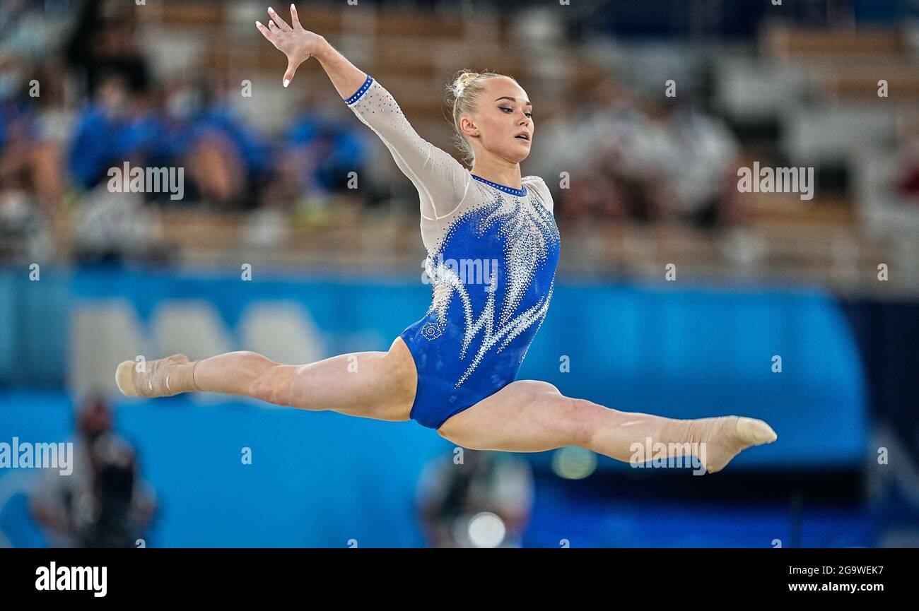 July 27 21 Angelina Melnikova Of Russian Olympic Committee During Women S Artistic Gymnastics Team Final At The Yokyo Olympics At Ariake Gymnastics Centre Tokyo Japan Photo By Kim Price Csm Sipa Usa Stock Photo