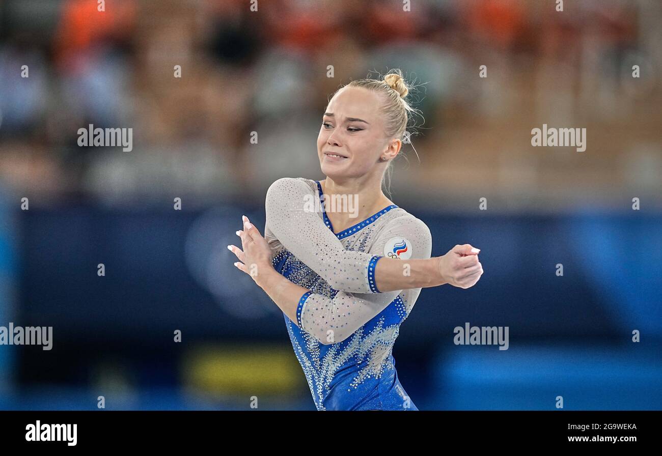 July 27 21 Angelina Melnikova Of Russian Olympic Committee During Women S Artistic Gymnastics Team Final At The Yokyo Olympics At Ariake Gymnastics Centre Tokyo Japan Photo By Kim Price Csm Sipa Usa Stock Photo