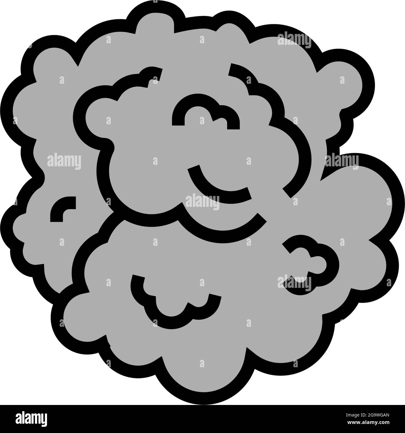 clouds of smoke color icon vector illustration Stock Vector Image & Art ...