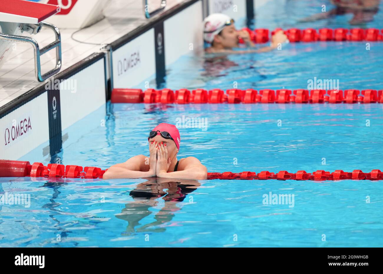 Great Britains Abbie Wood Reacts After The Womens 200m Individual Medley Final At The Tokyo 