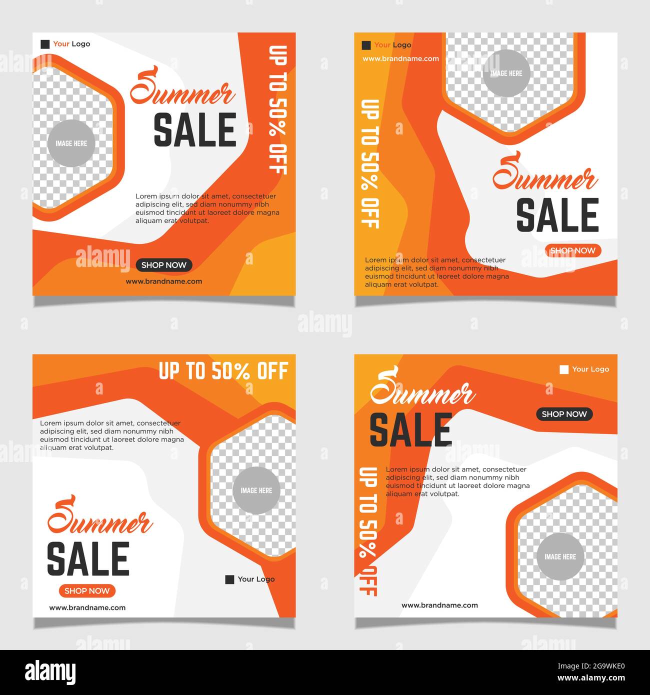 Summer Sale social Media post banner Template. editable promotion ...