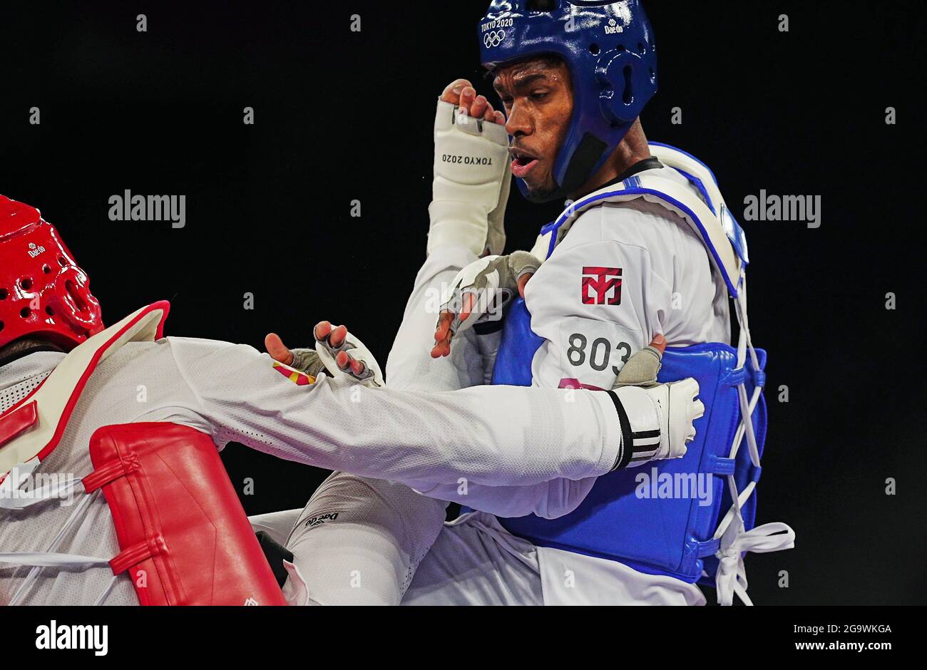 July 27, 2021: Alba Castillo from Cuba and Dejan Georgievski from ...