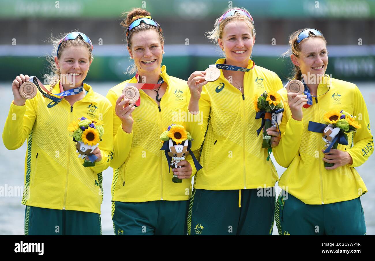 Tokyo 2020 Olympics Rowing Women's Quadruple Sculls Medal