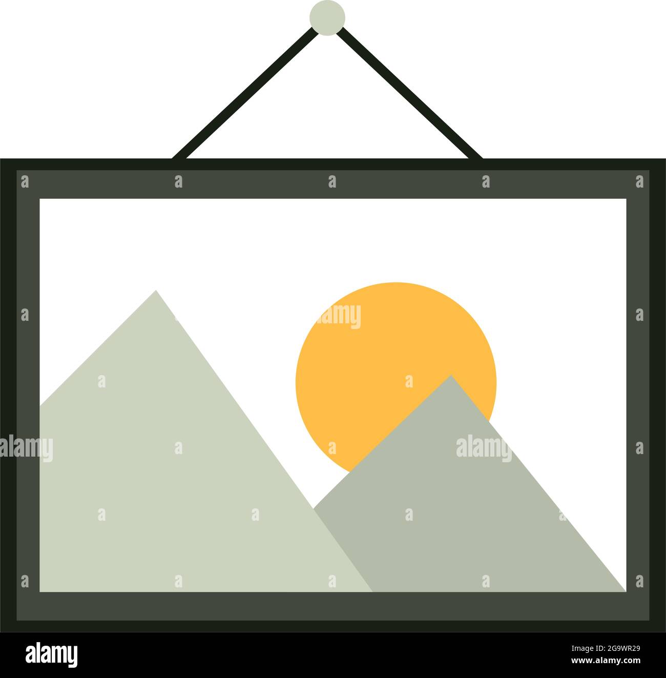 picture frame landscape Stock Vector Image & Art Alamy
