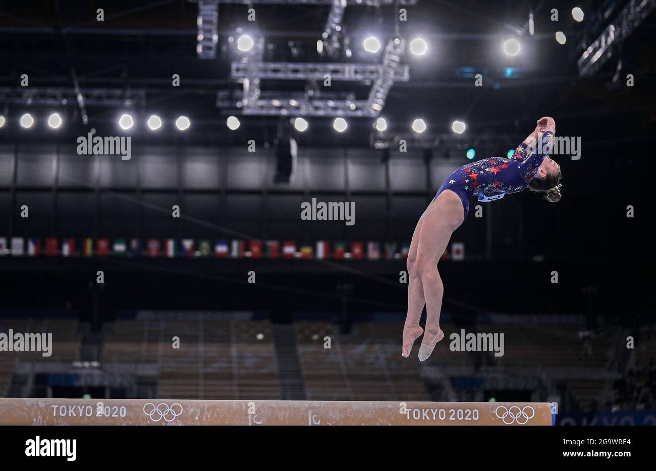 Ariake Gymnastics Centre, Tokyo, Japan. 25th July, 2021. Grace Mccallum ...