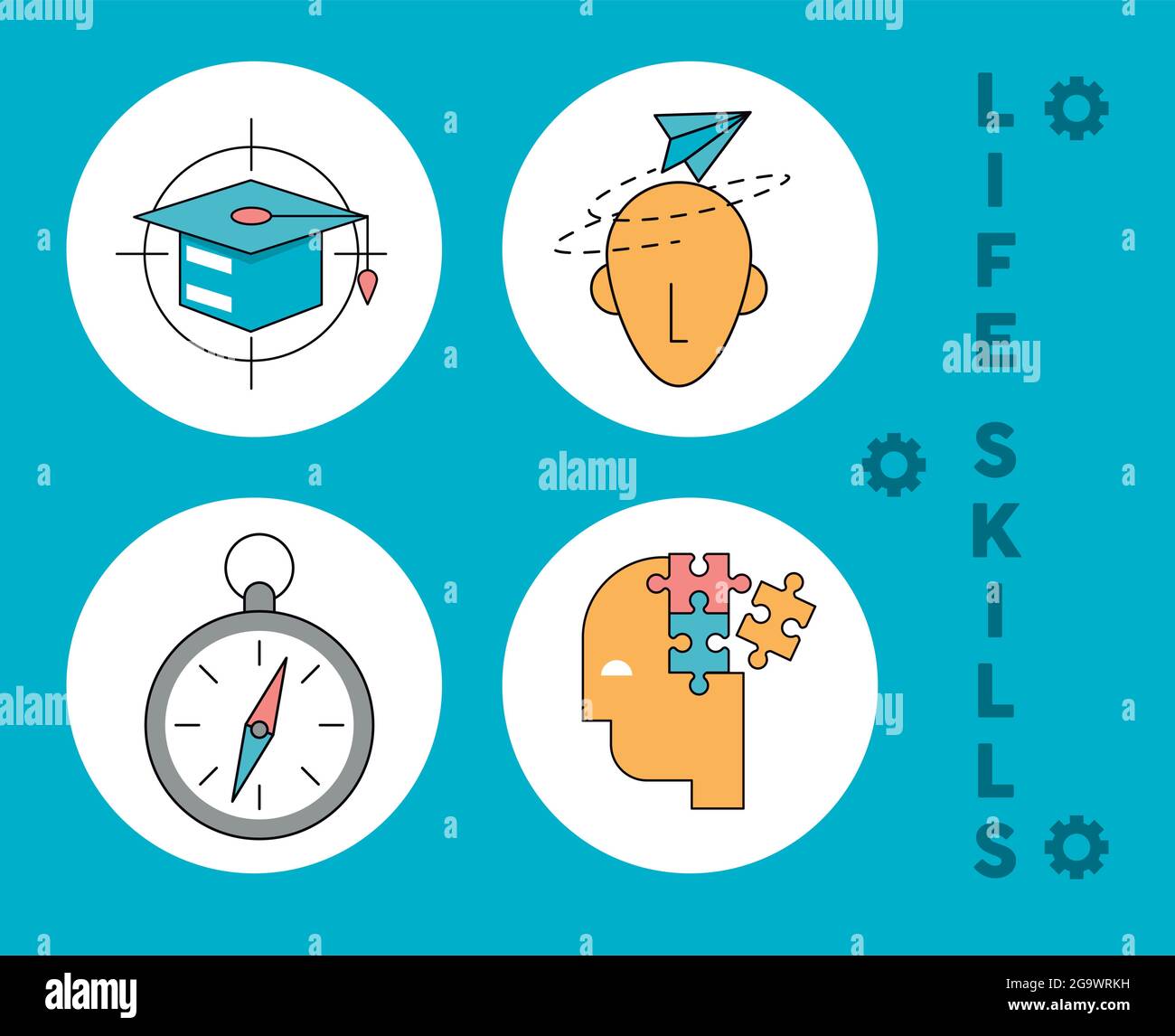 four life skills icons Stock Vector Image & Art Alamy