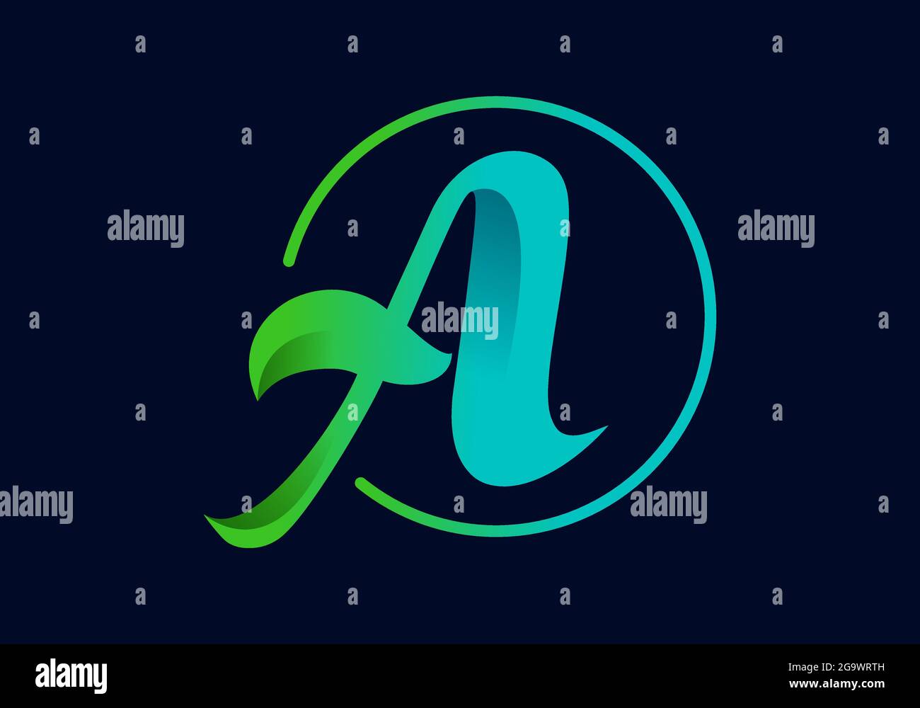 Green and blue gradient Stock Vector Images - Alamy