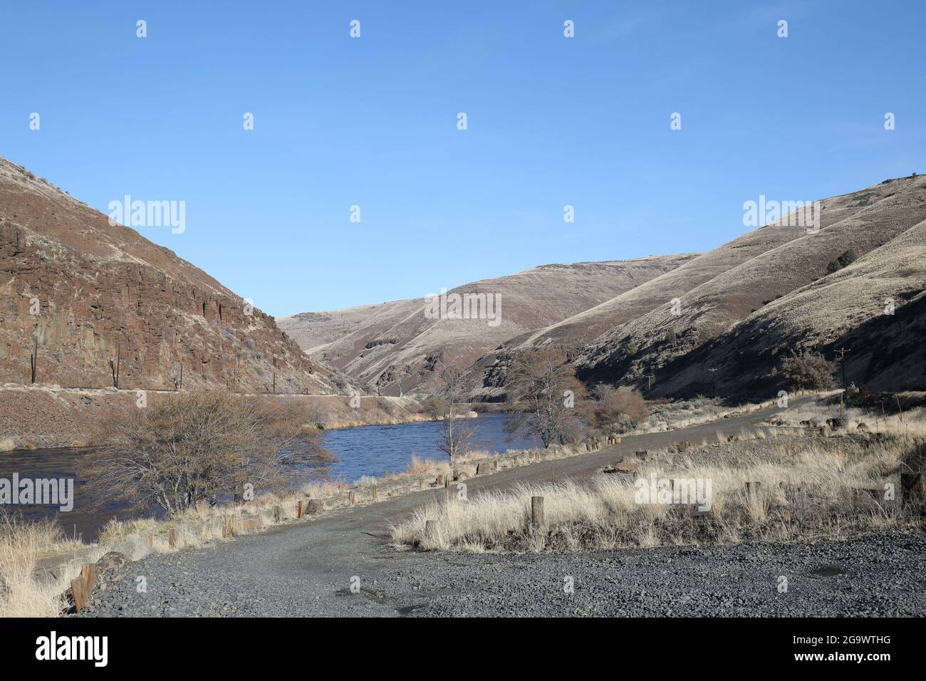 Maupin, in central Oregon. Maupin is in the arid landscapes east of the