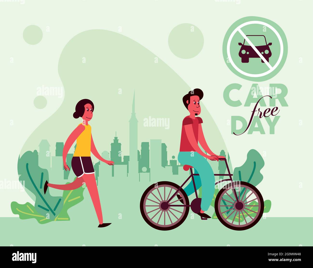 car free day campaign Stock Vector Image & Art - Alamy