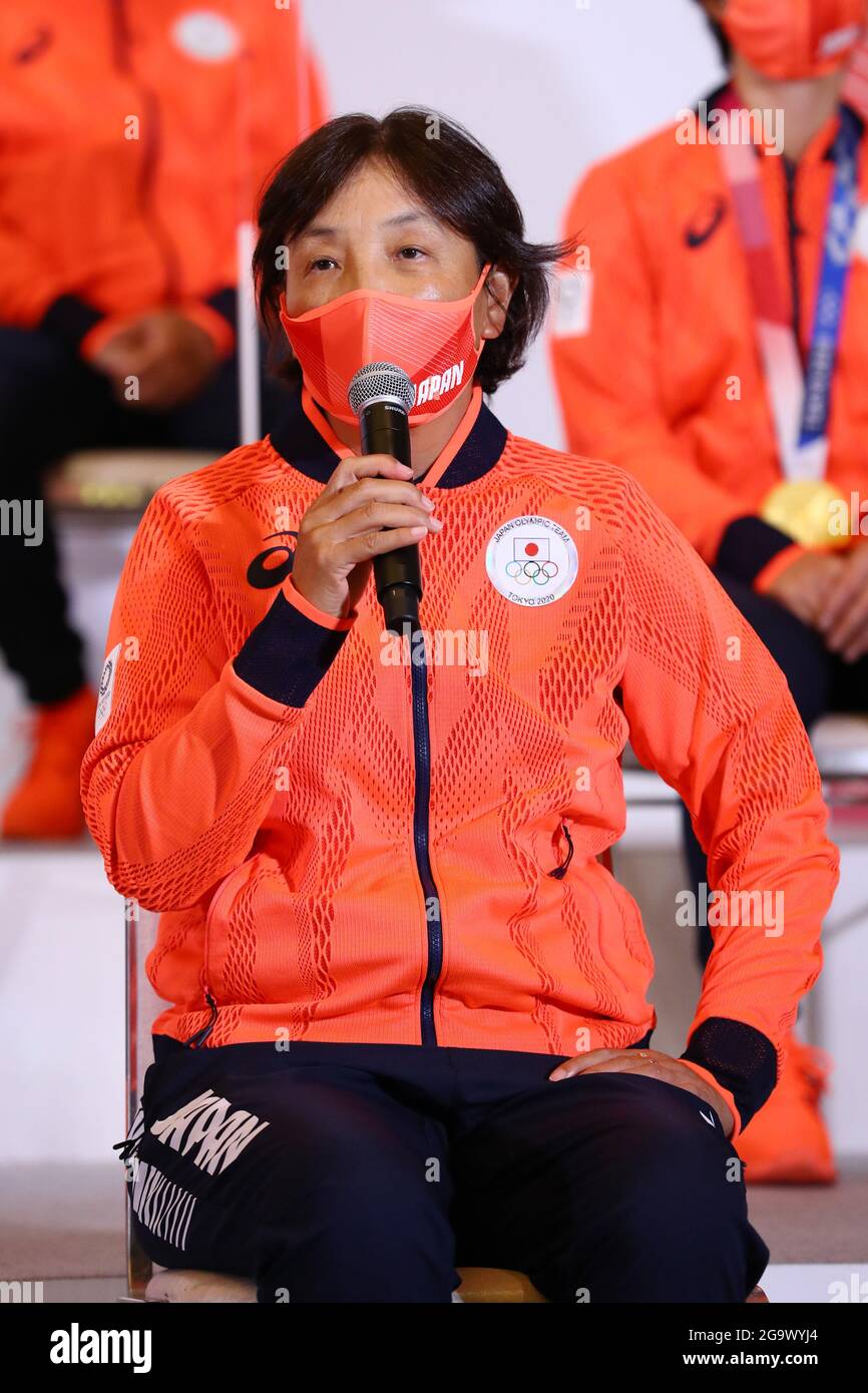Tokyo, Japan. 28th July, 2021. Reika Utsugi head coach (JPN) Softball