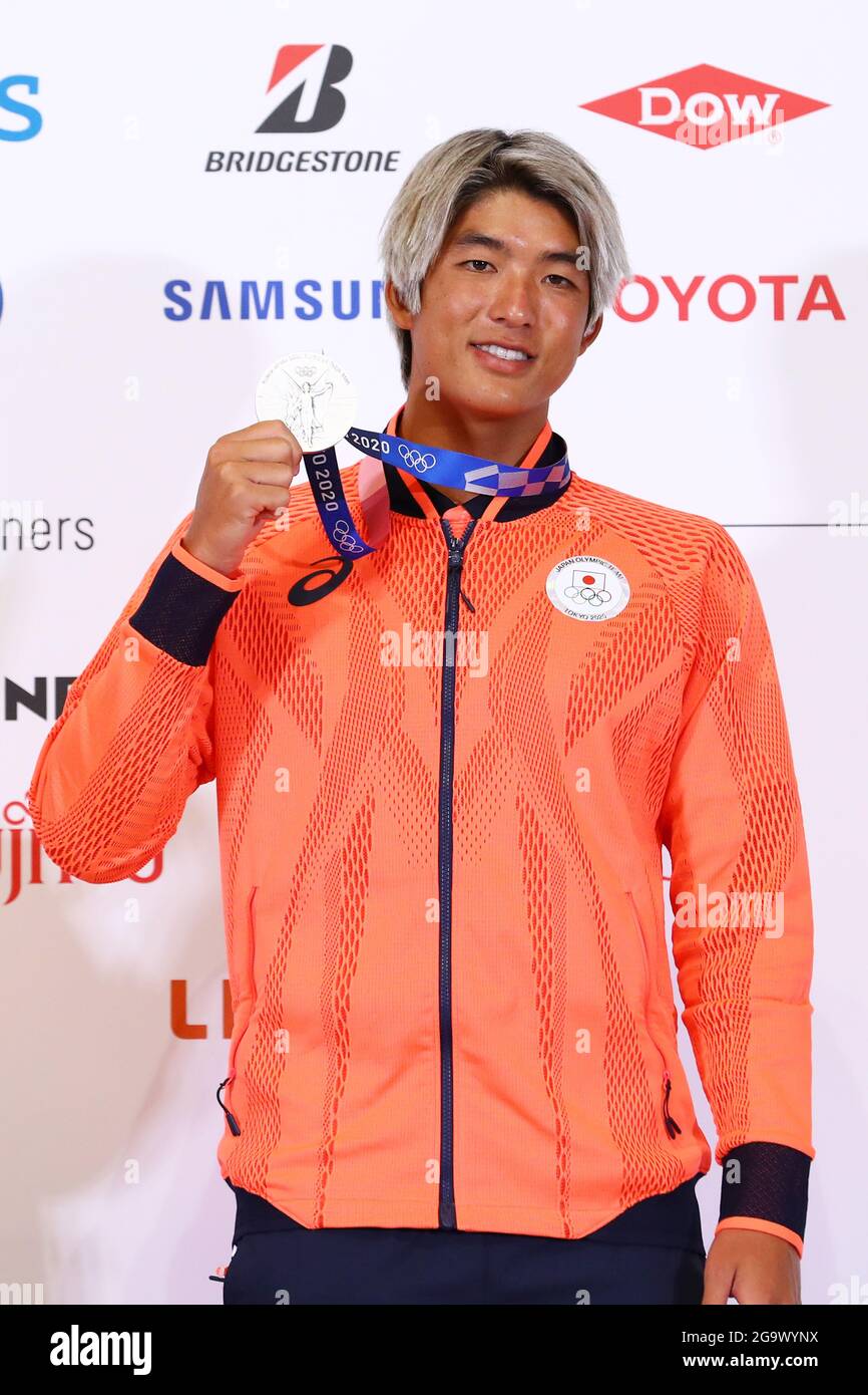 Tokyo, Japan. 28th July, 2021. Kanoa Igarashi (JPN) Surfing Silver