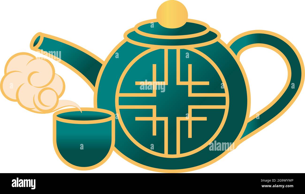 chinese teapot and cup Stock Vector Image & Art Alamy
