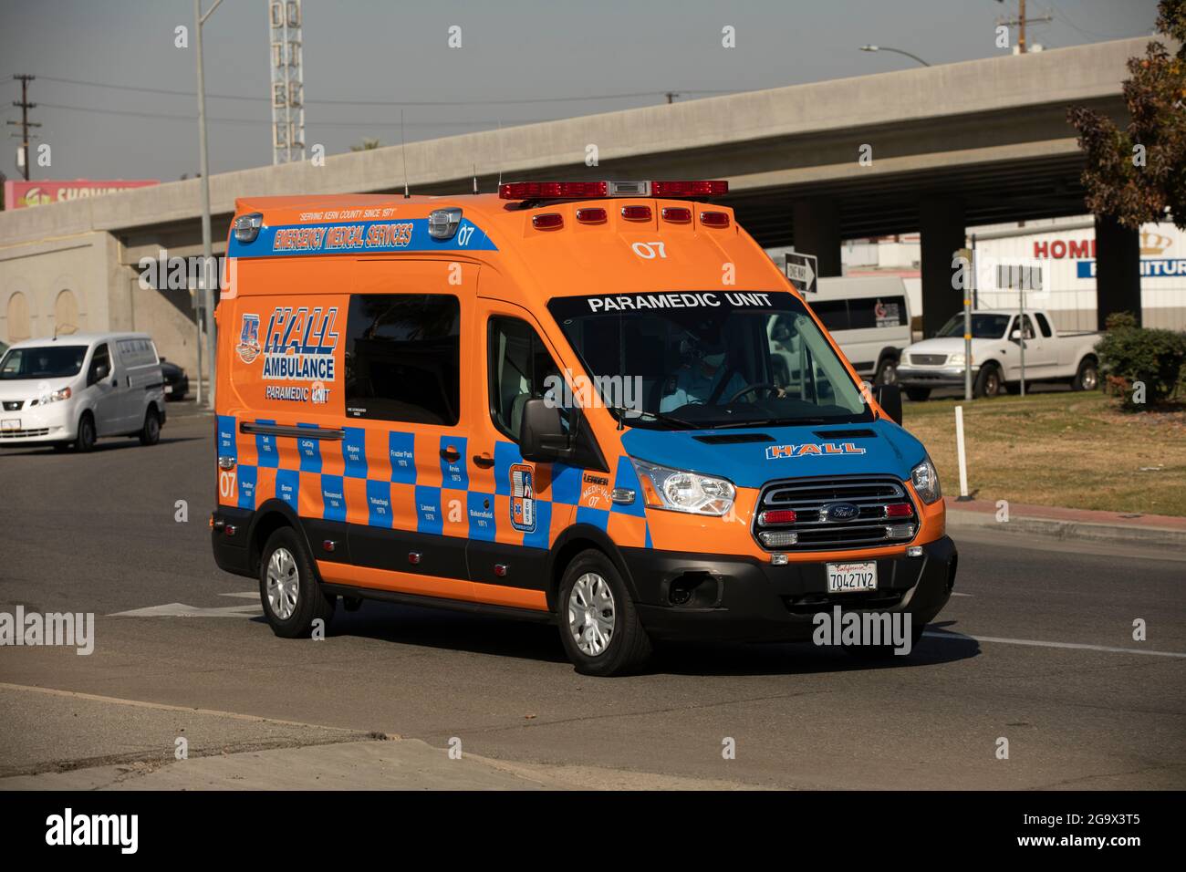 Bakersfield, California / USA December 2, 2020 Emergency medical