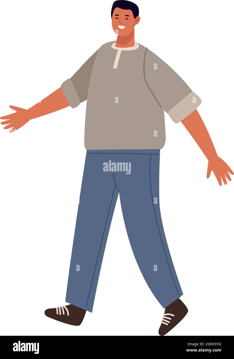 afro man walking Stock Vector Image & Art Alamy