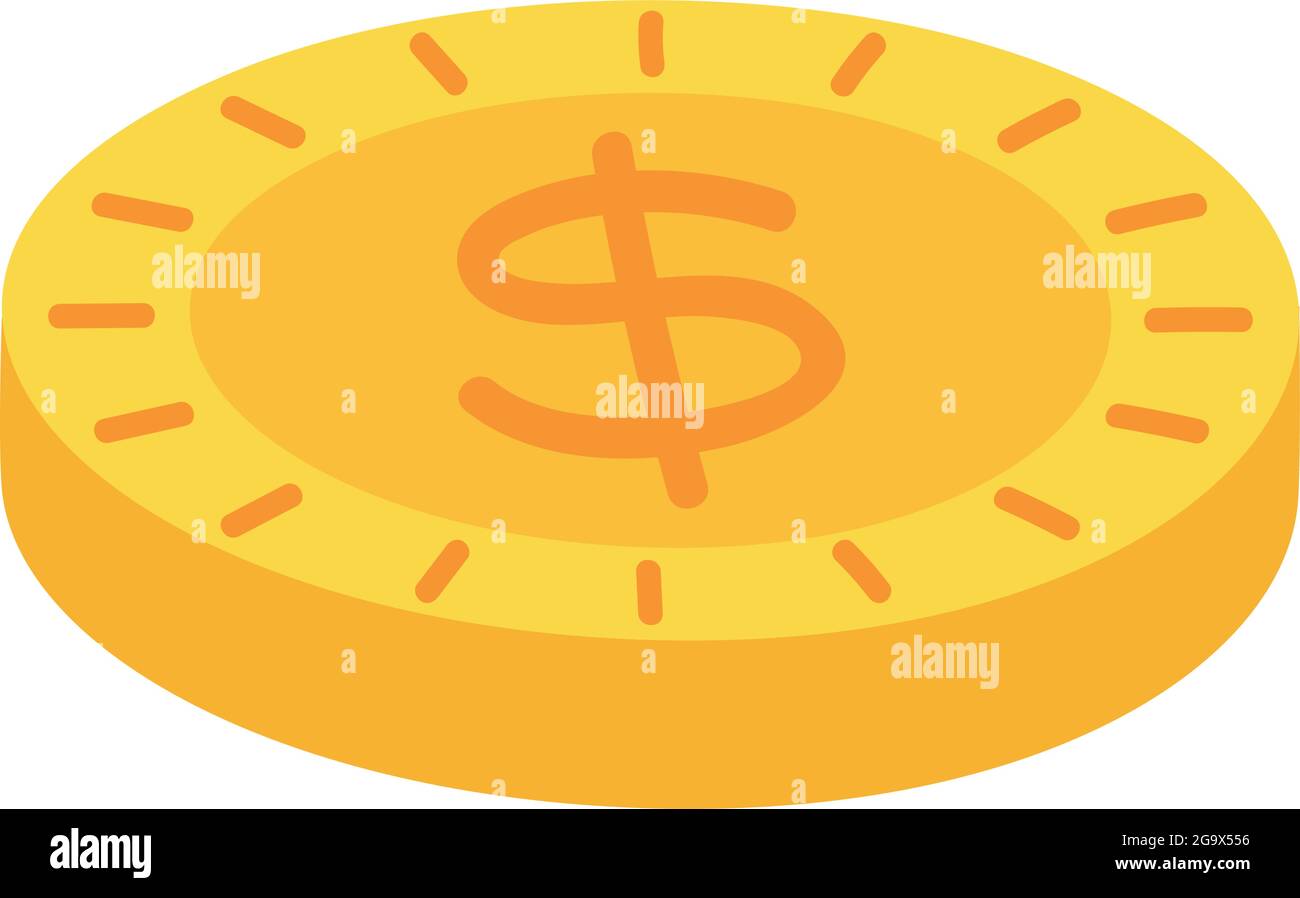golden coin illustration Stock Vector Image & Art - Alamy