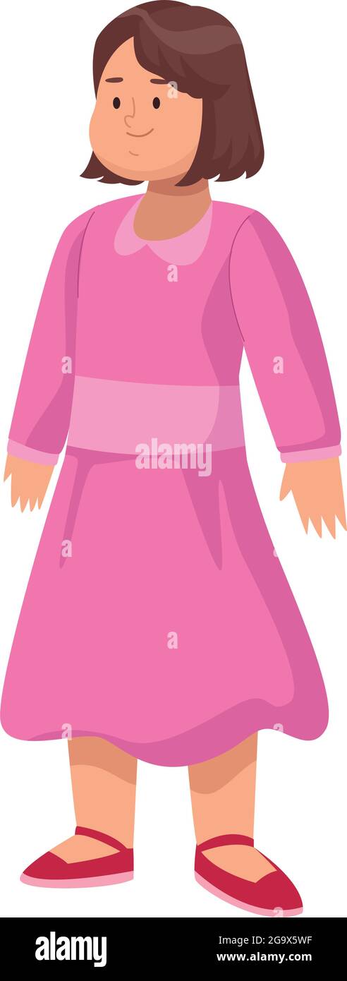 woman wearing pink dress Stock Vector Image & Art - Alamy