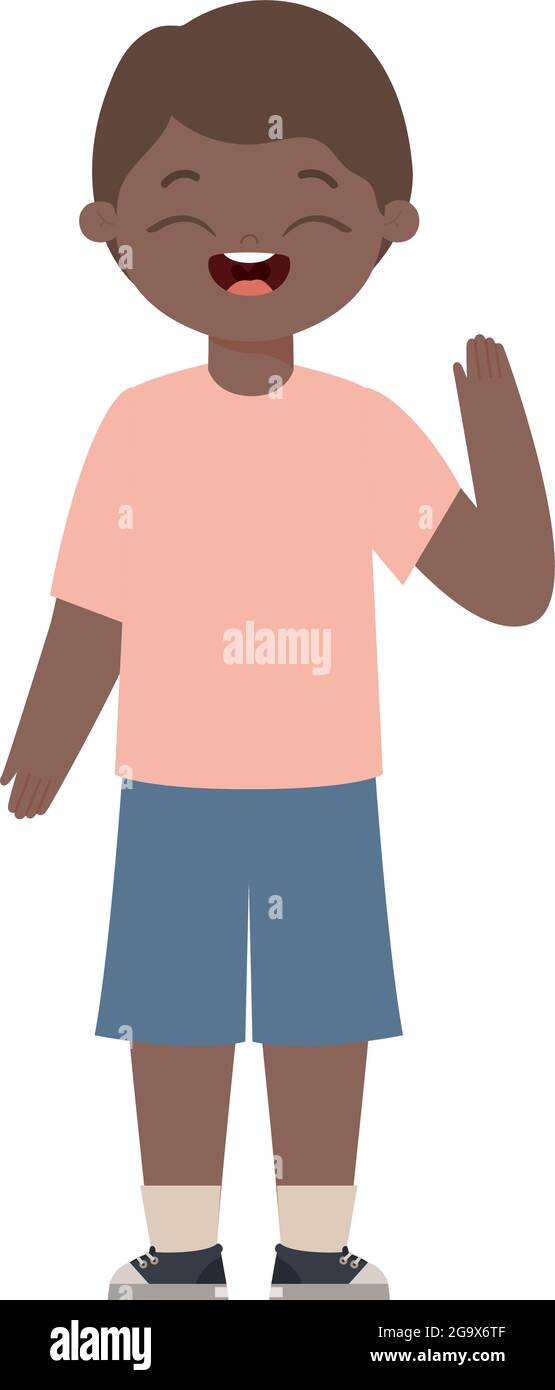 happy young boy Stock Vector Image & Art - Alamy