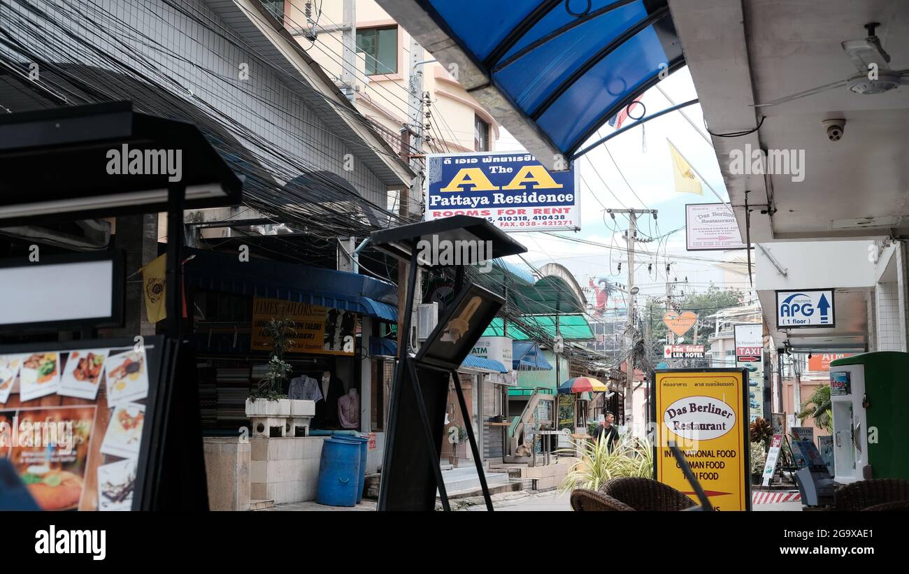 Pattaya 13 Alley, Muang Pattaya, Bang Lamung District, Chon Buri 20150 Thailand Stock Photo