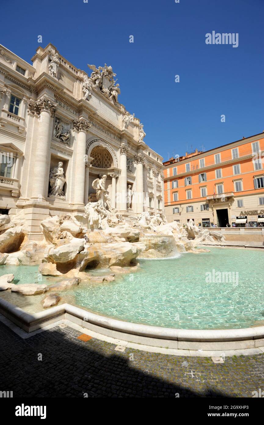 trevi fountain, rome, italy Stock Photo