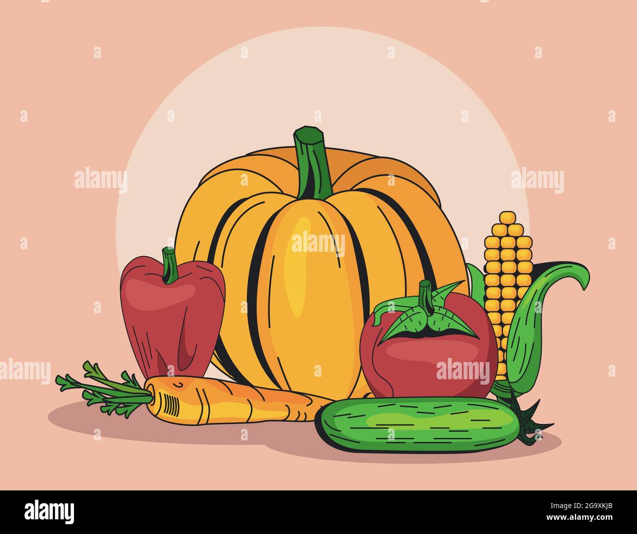 Healthy and organic vegetables icon set Stock Vector Image & Art - Alamy