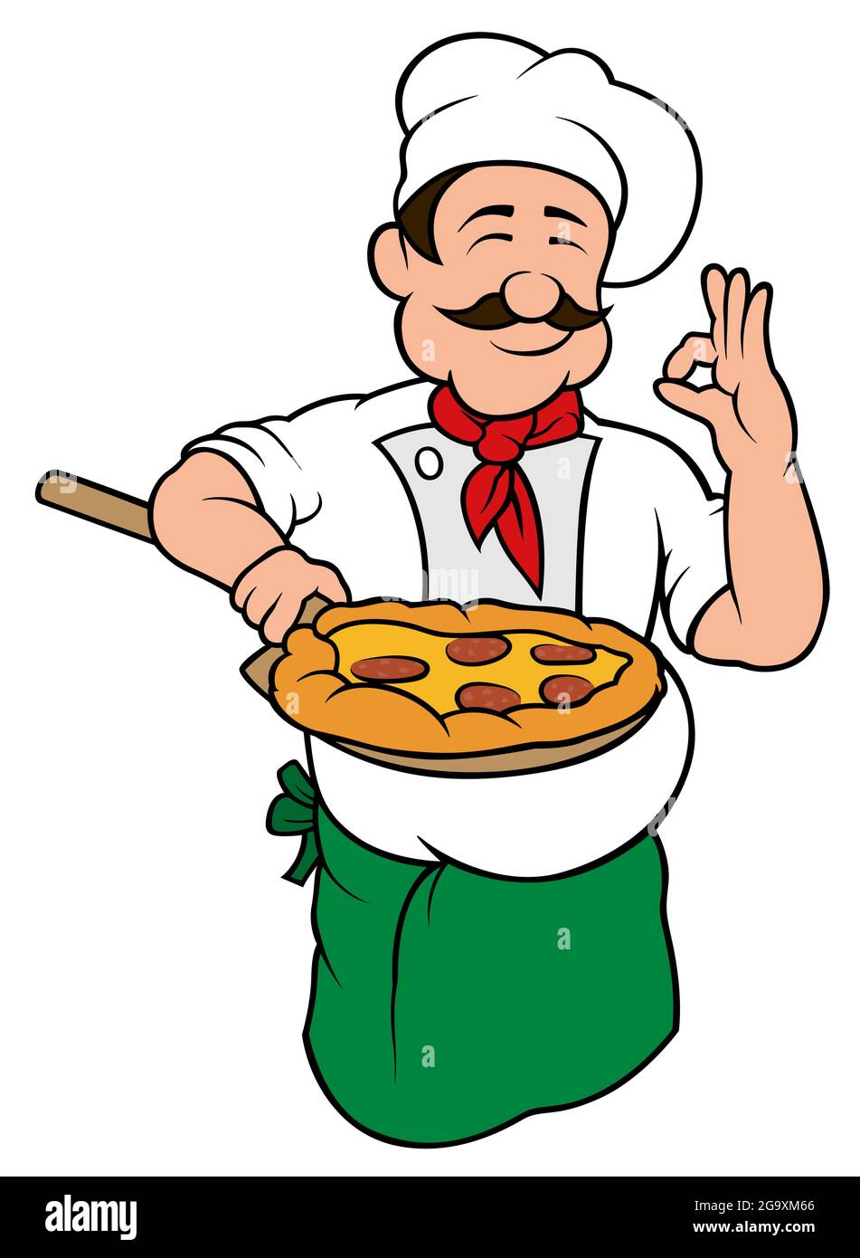 Pizza Chef Character Stock Vector Image & Art Alamy