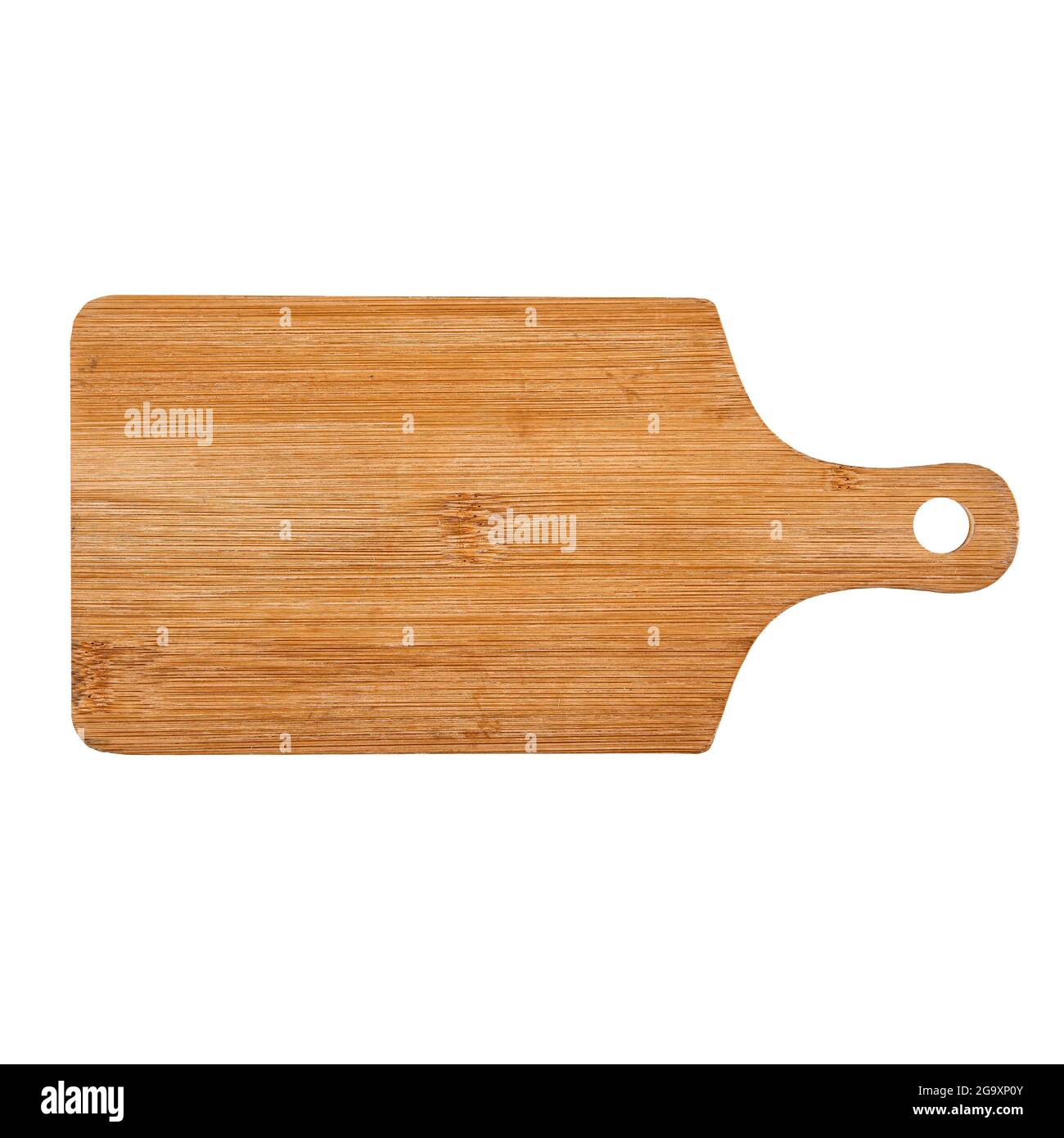 Isolated wooden cutting board on white background Stock Photo - Alamy