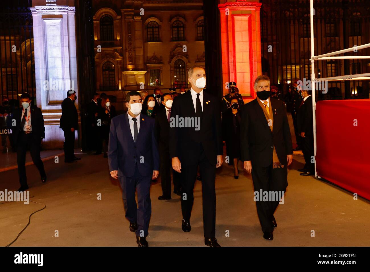 27-07-2021 Lima King Felipe attending the presidential inauguration of ...