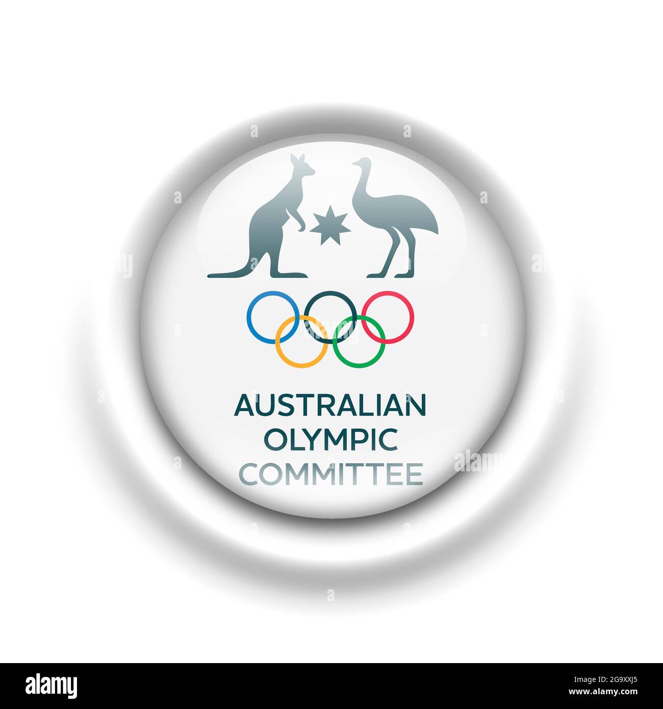 Australian Olympic Committee logo Stock Photo