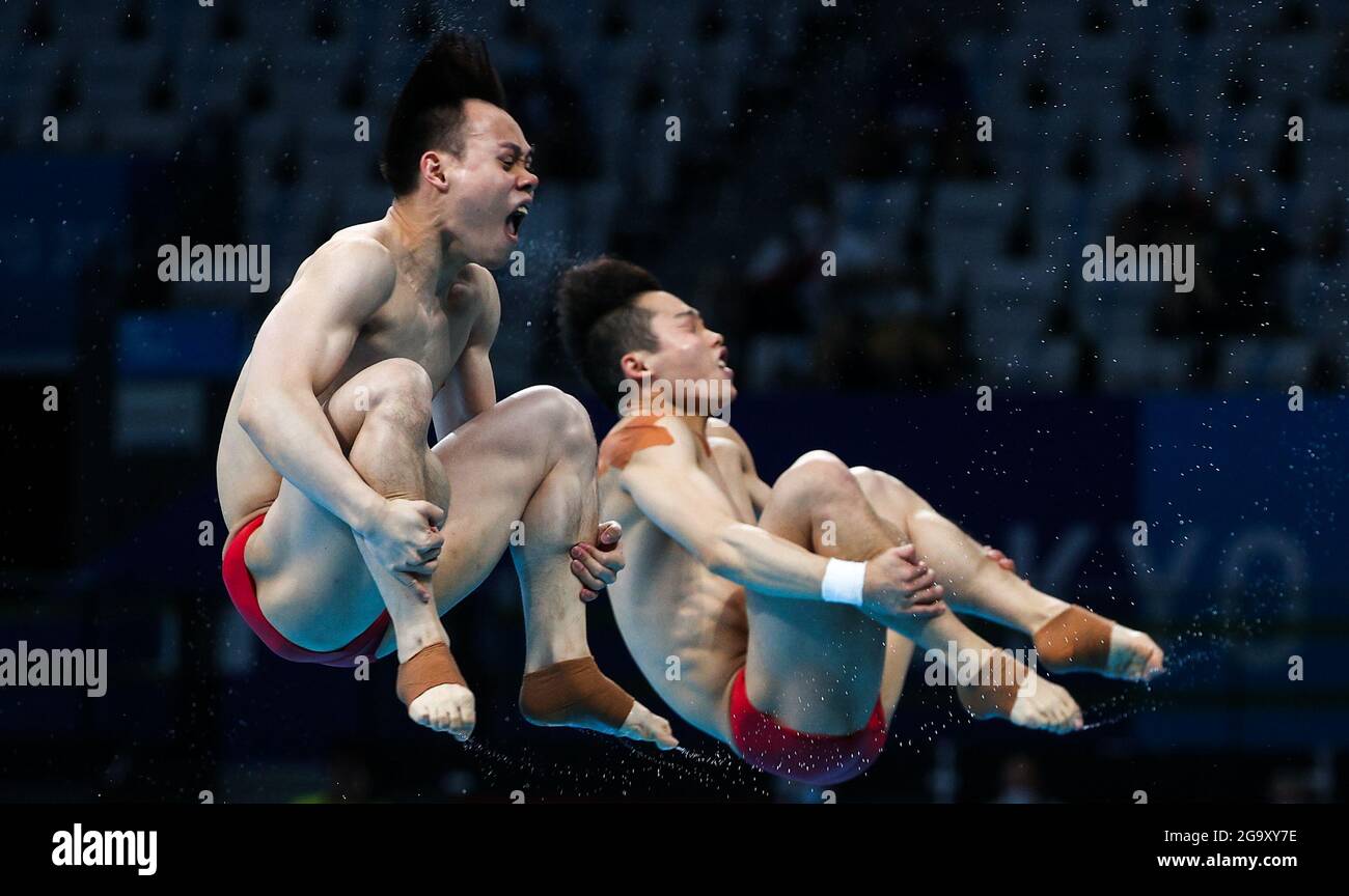 Tokyo Olympics 2020 Diving China High Resolution Stock Photography and