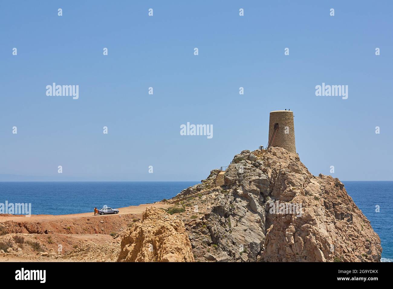 Torre del Pirulico near El Sombrerico beach, in Almeria - Spain Stock Photo