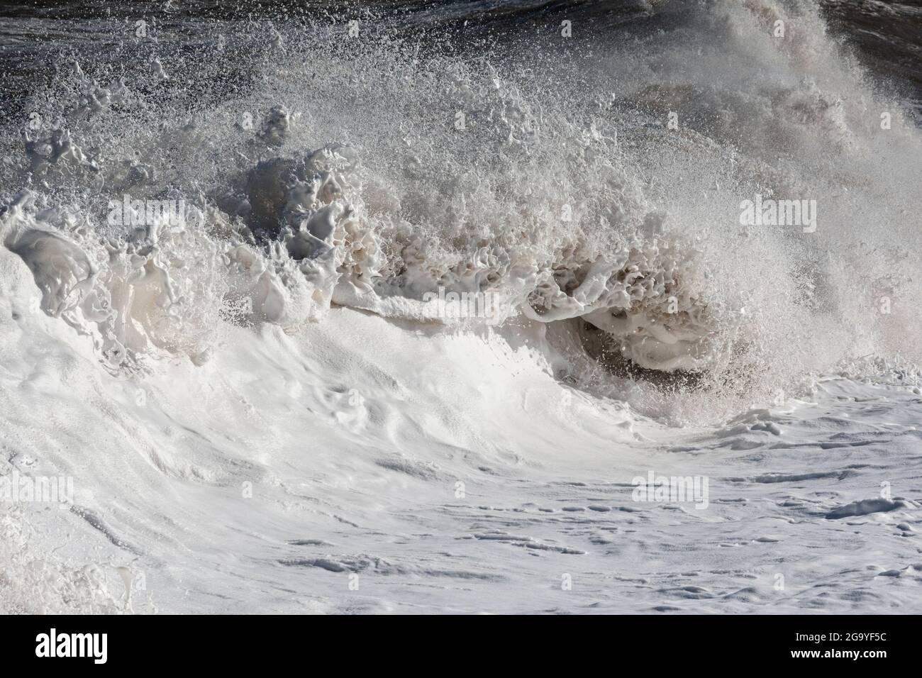 Wave Emphatically Effervescent and powerful waves and their abstract patterns Stock Photo ...