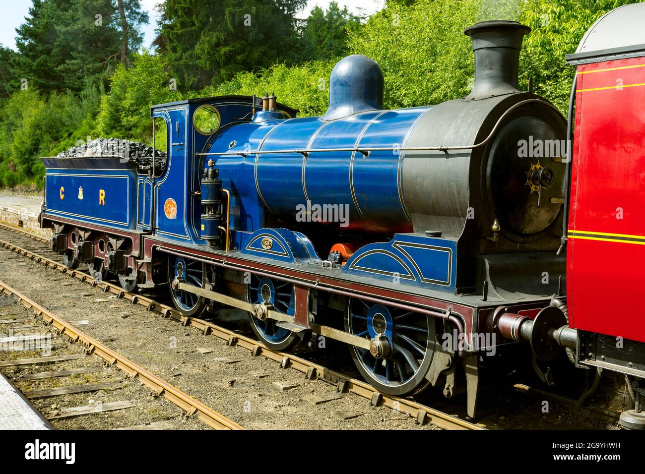 steam railway. Caledonian Railway 060 C.R. No. 828 waiting