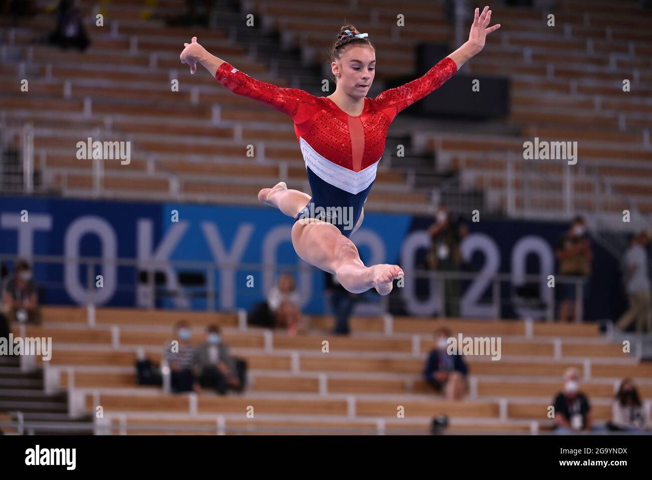 Tokyo Japan 27th July 21 Graceooº Mc Callumooº Usa Action Balance Beam Gymnastics Women S All Around Team Competition Artistic Gymnastics Women S Team Gymnastics Women S Team Competition On 07 27 21 Ariake Gymnastics Center Olympic Summer