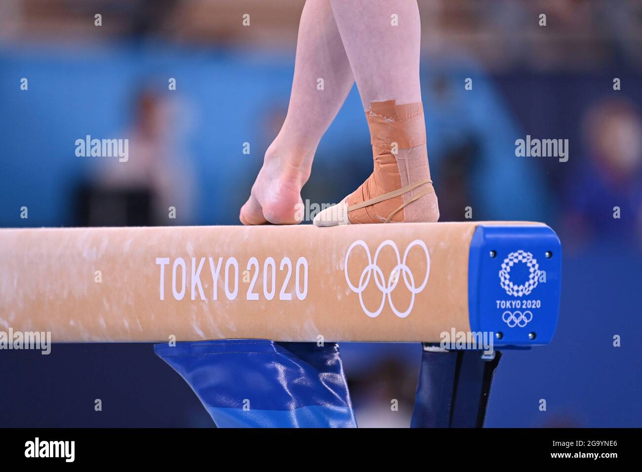 Tokyo, Japan. 27th July, 2021. Detail, feet on the balance beam