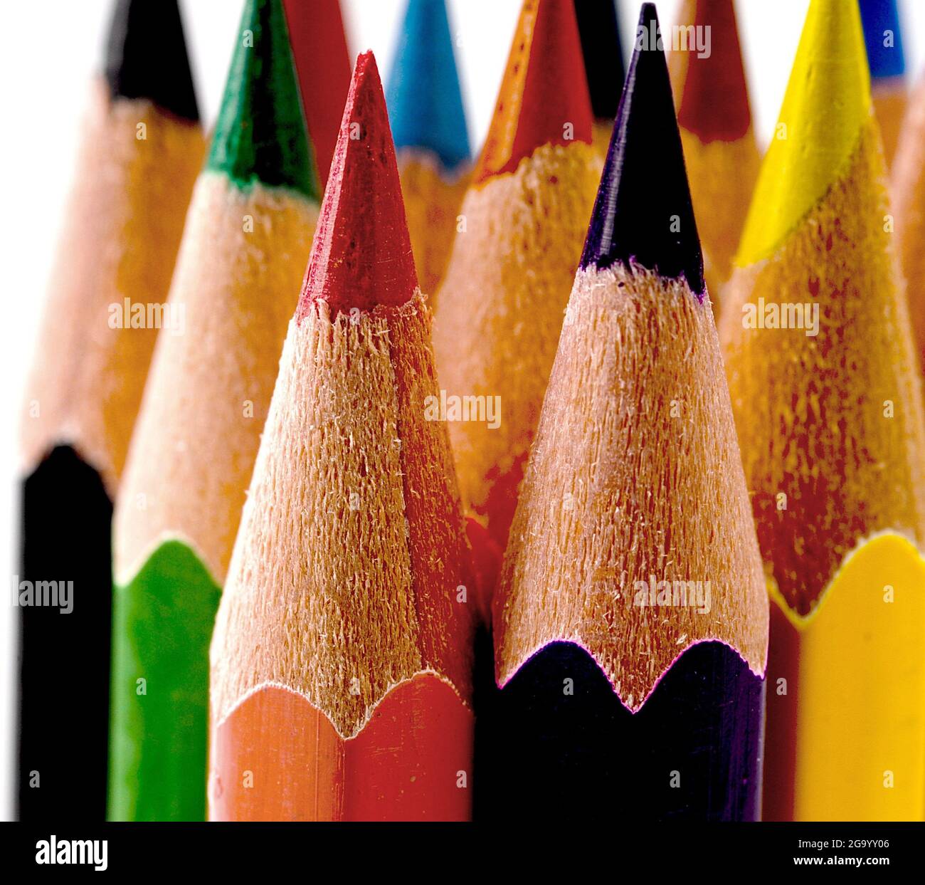 colored pencil, cutout Stock Photo Alamy